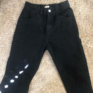 BRANDY MELVILLE - black painter pants